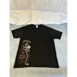 NWOT Graphic T-Shirt Skeleton & Rooster Men's XL